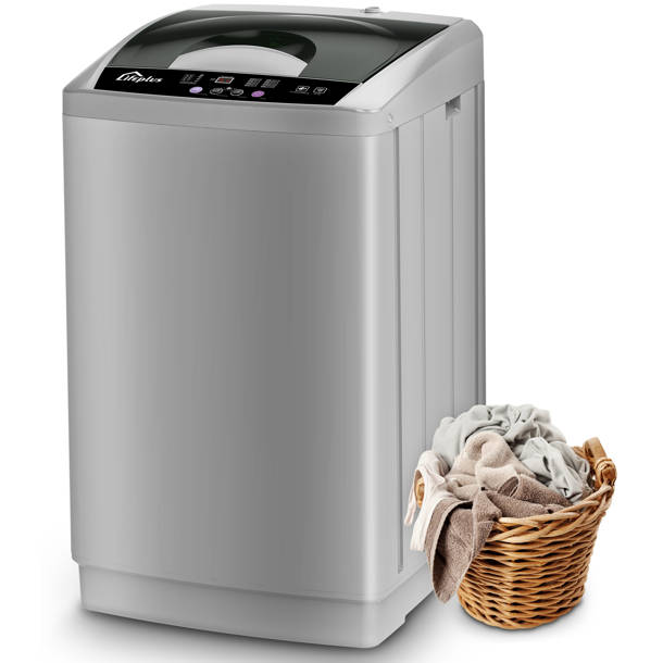 Costway High Efficiency Portable Washer & Dryer Combo in White And Gray
